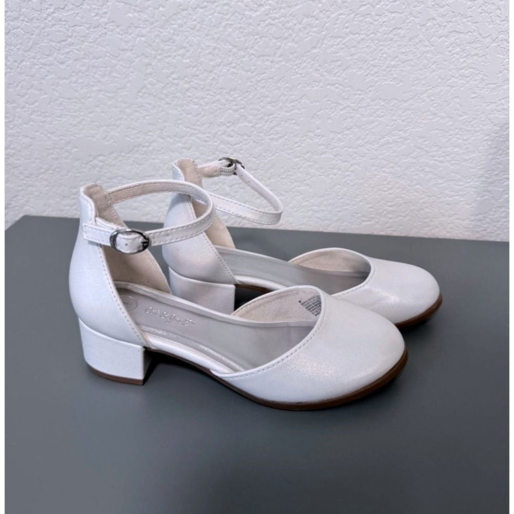 Cat & Jack Girl's White Dress Heels,‎ Size 2
